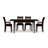 Sarah 4 - Person Solid Wood Top Four Leg Dining Set-16848869-37101027-39921223