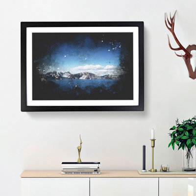 Crater Lake in Oregon - Picture Frame Graphic Art Print