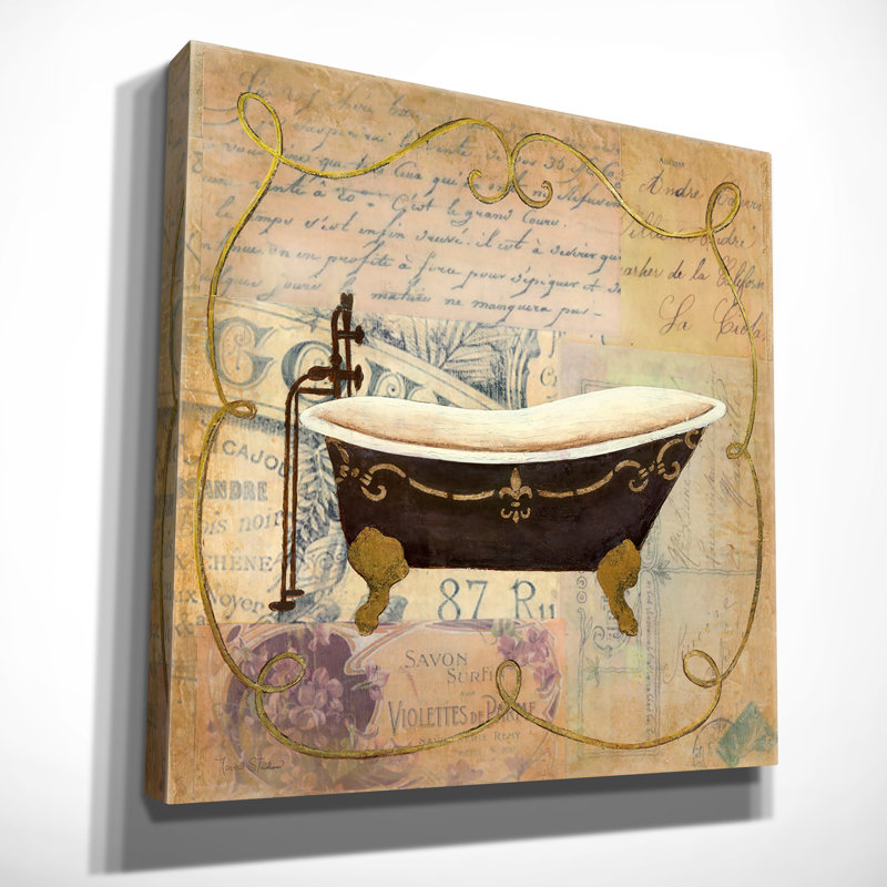 Bain de luxe II - impression sur toile tendue, H 32 po x l 32 po x P 1,5 po