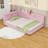 Elegant Upholstered Bed with LED Lighting and USB Charging Ports-786737179-786737182