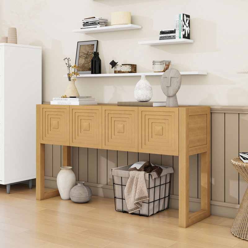 Console Modern Modern, Marron clair
