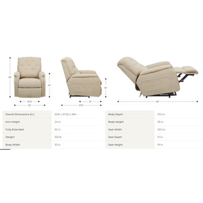 Billie Power Lift Assist Recliner