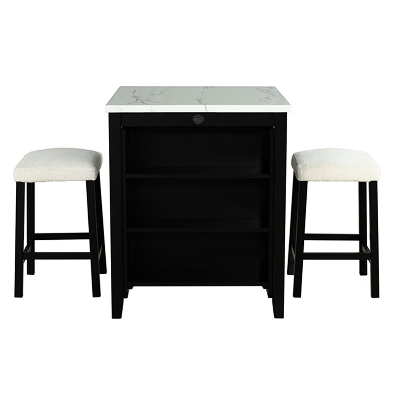 Solid Wood Top Dining Set