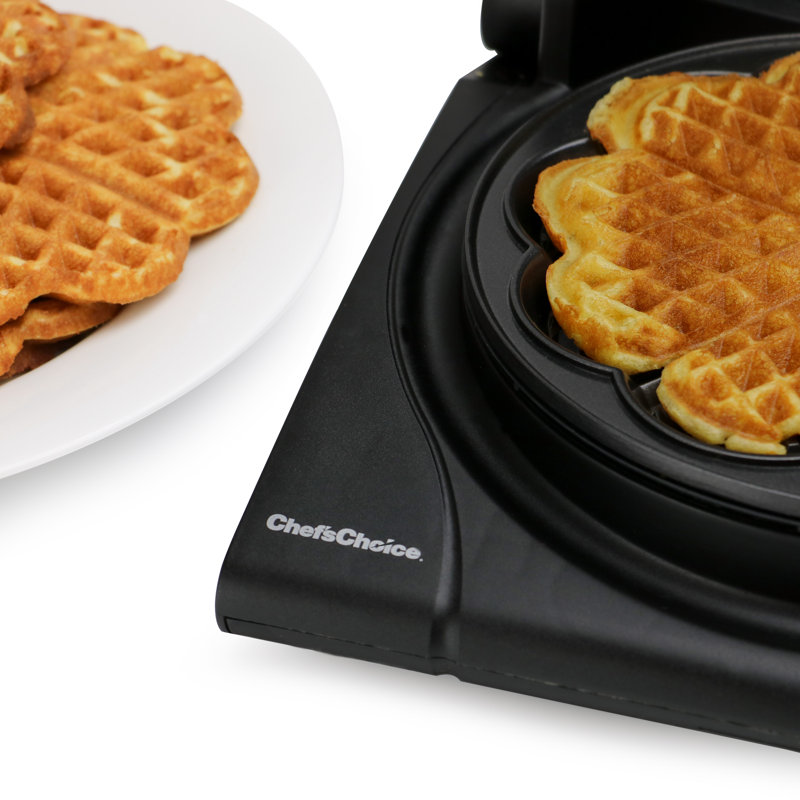 Chef's Choice Model 840 Non-Stick Waffle Maker, Five of Hearts