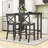Dining Set with Rectangular Table and 2 Upholstered Chairs-155519451