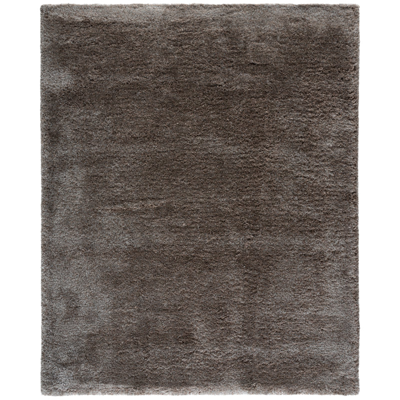 Sg-Sanisha Beach Shag Hand Tufted Performance Solid Color Rug, Rectangle 8' x 10'