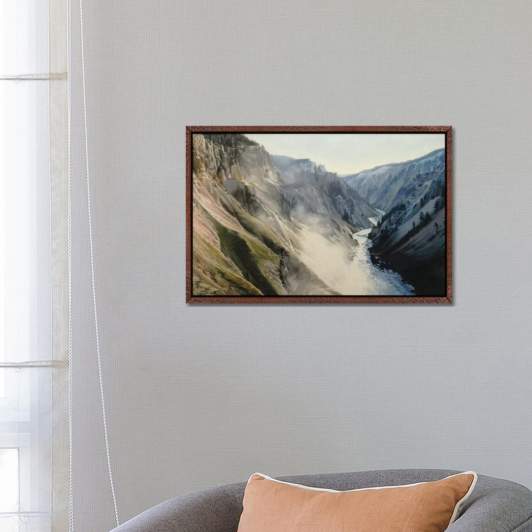 Grand Canyon Of Yellowstone At Sunrise III von Nick Savides - Galerie-umwickelte Leinwand Giclée auf Leinwand