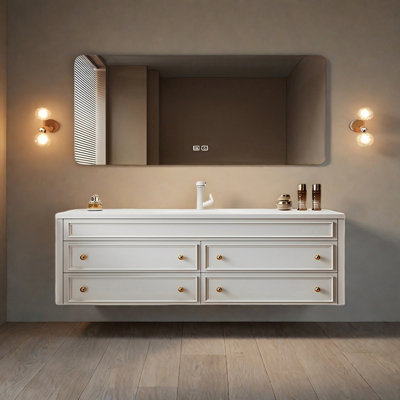 Armoire de salle de bain de style américain rétro
