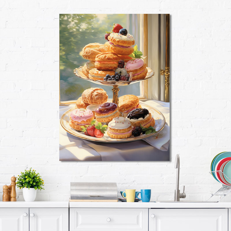 «Food French Pastries III» sur toile