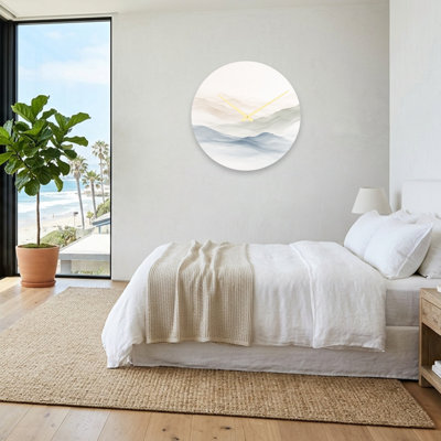 Horloge murale en verre
