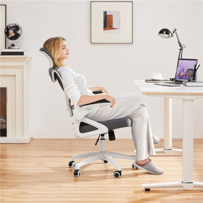 Joyti Ergonomic Task Chair with Headrest and Flip-up Armrest Lumbar