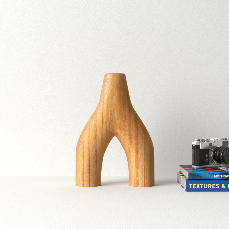 Decorative Arched Wood Vase