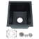 LQS 13''L ×15''W Granite Composite Undermount Bar Prep Sink with Accessories