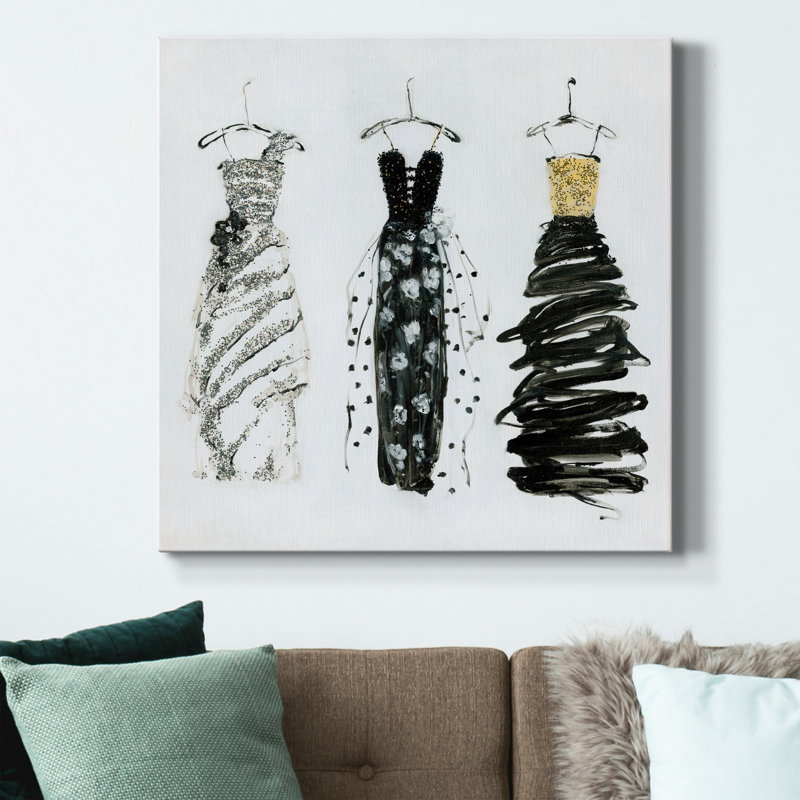 Bling Night Out II - peinture sur toile tendue, H 40 po x l 40 po x P 1 po