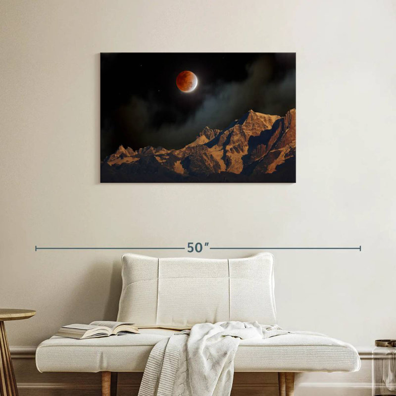 Oberle Himalayan Lunar Eclipse, 24" H x 36" W