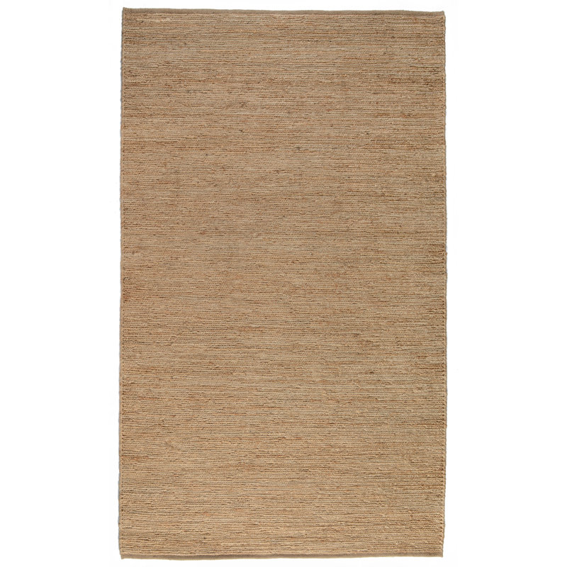 Soumak Jute / Sisal Area Rug in Beige, Rectangle 6' x 9'