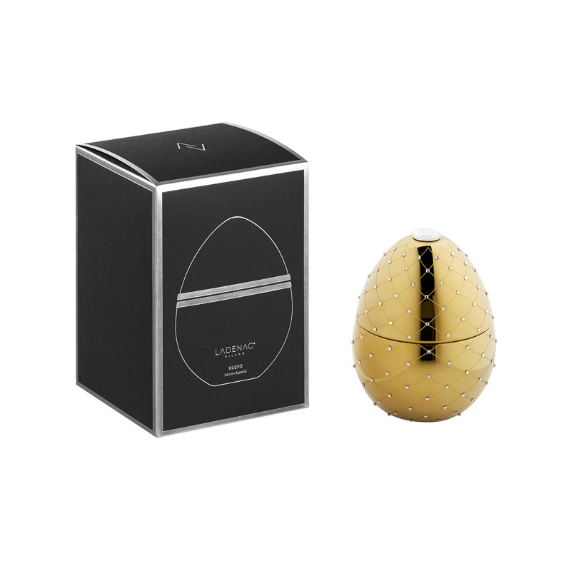 Bois De Roussie Candle 450Gr In Ceramic Gold And Crystals