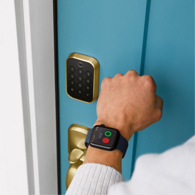 Yale Assure Lock 2 Key-Free Smart Lock with Bluetooth, Lifetime Brass, Bluetooth