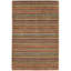 Brindle Stripe Spice Hand Loom Knotted Wool Rug-4238287