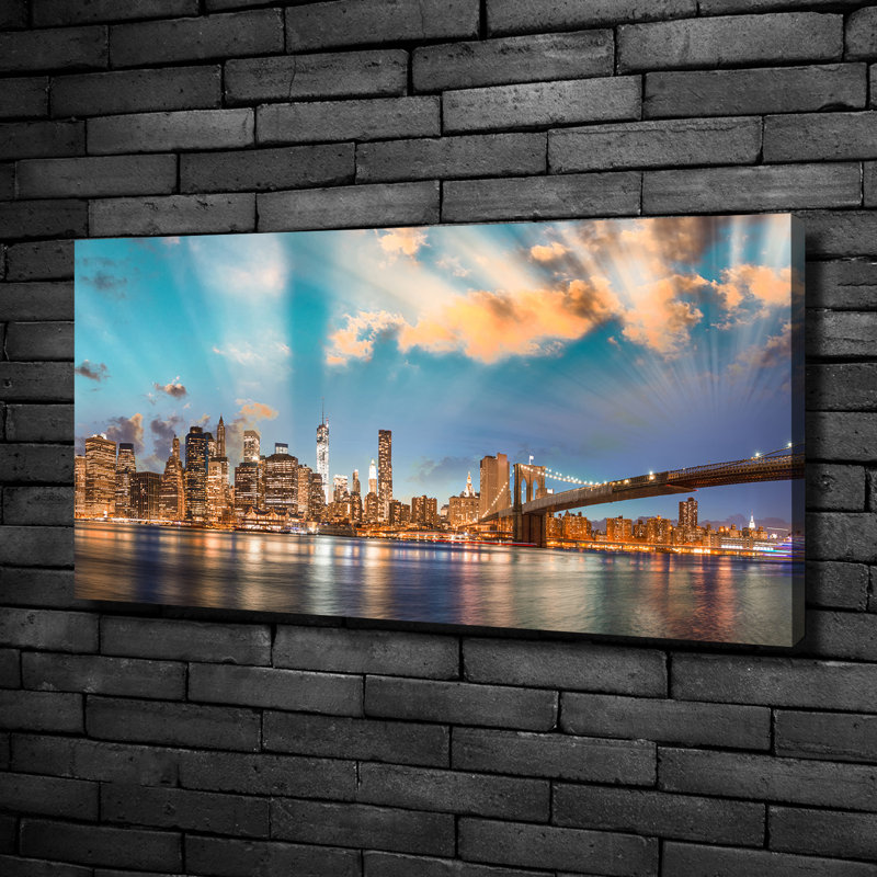 Brooklyn Bridge - No Frame Print on Canvas