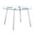 Modern Round Clear Tempered Glass Dining Table-1161958994-1166451391