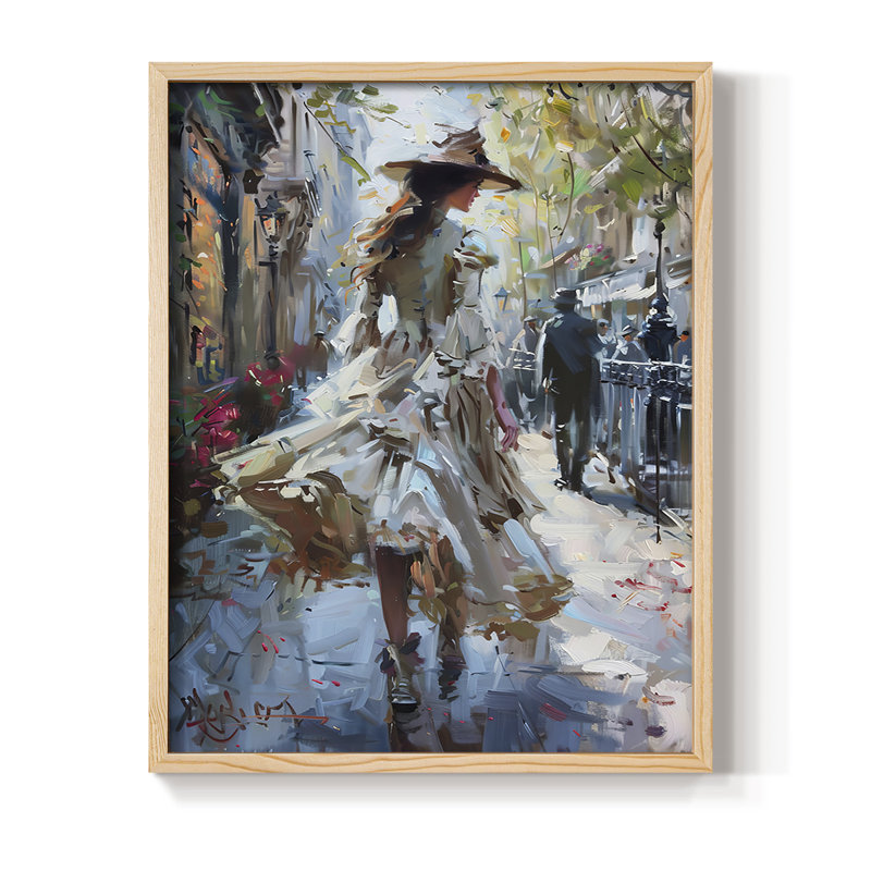 Série encadrée WOMEN DCxxviii - bois massif, Naturel, H 11 po x l 9 po