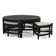 Table basse en rotin avec bancs Raffles