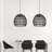 Aracelie 1 - Light Matte Black Dome Pendant-1938010914