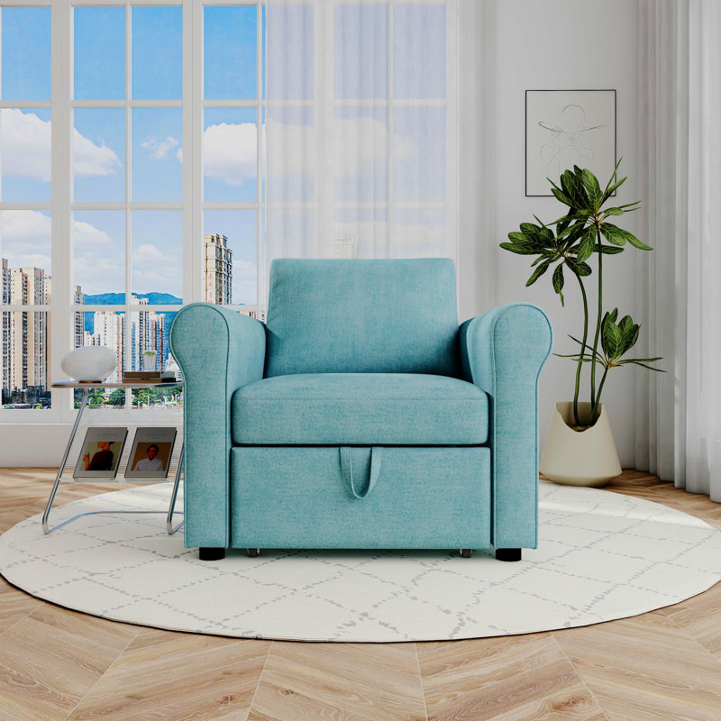 Fauteuil convertible 3 en 1, Sarcelle