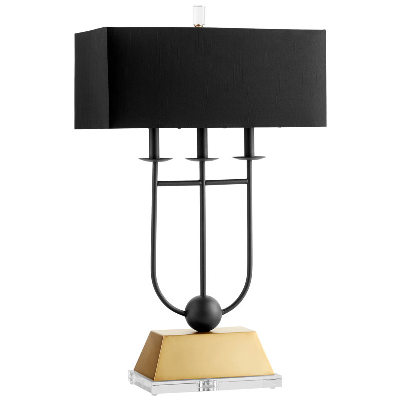 Lampe de table noire / dorée 32 "Euri