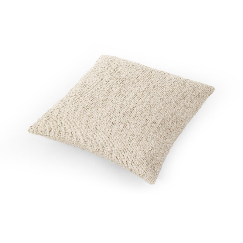Callum Square Pillow Cover & Insert, Beige
