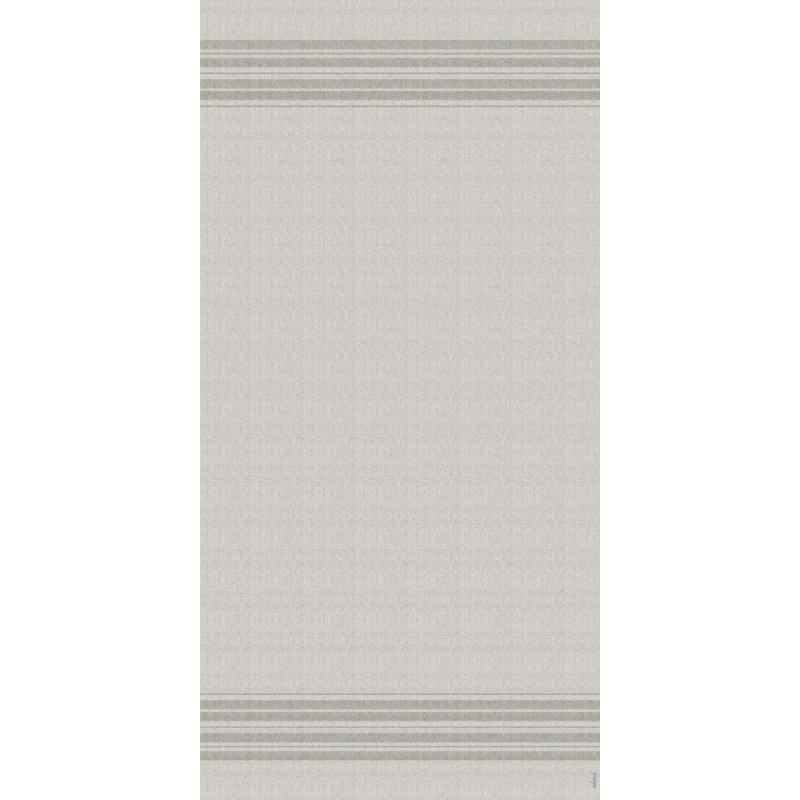 Templo Gray  Easy to Clean Vinyl Mat, Runner 2' x 6'