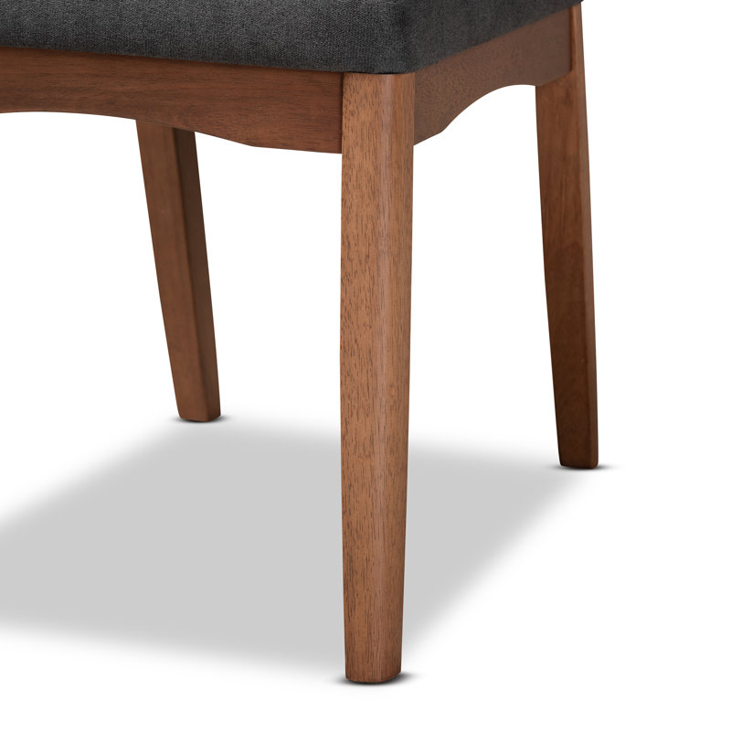 Chaise parsons rembourrée Cedrial, gris