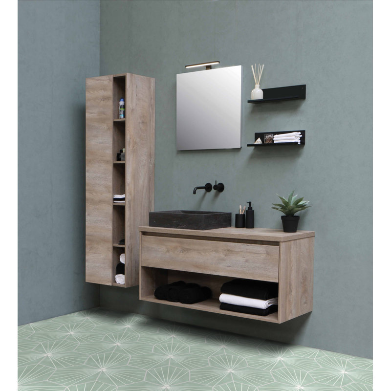 Spark C 7.87" x 9.09" Cement Patterned Wall & Floor Tile, Blush