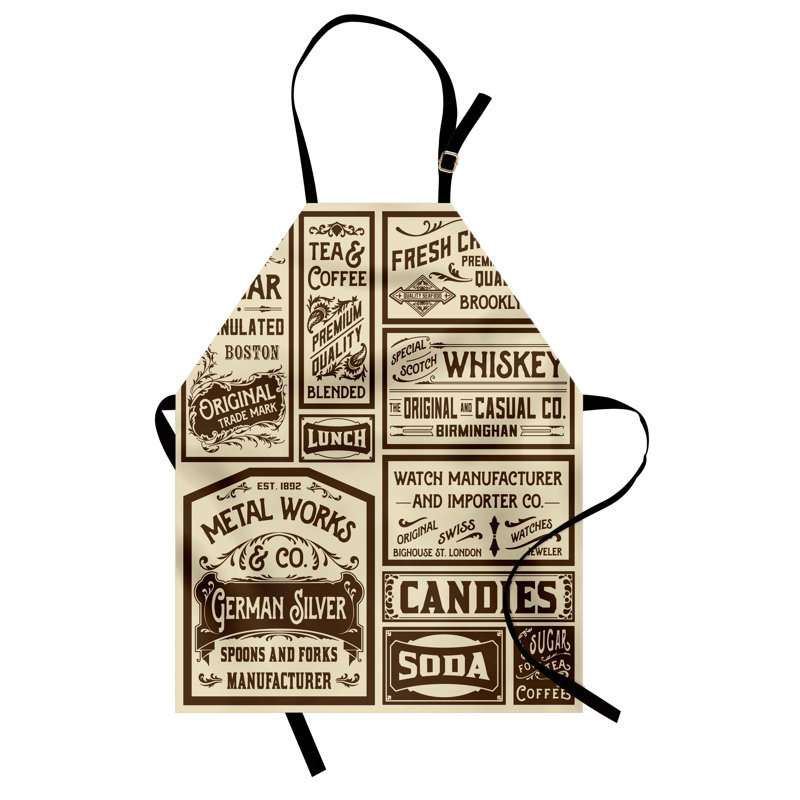 No Pattern Bib Apron