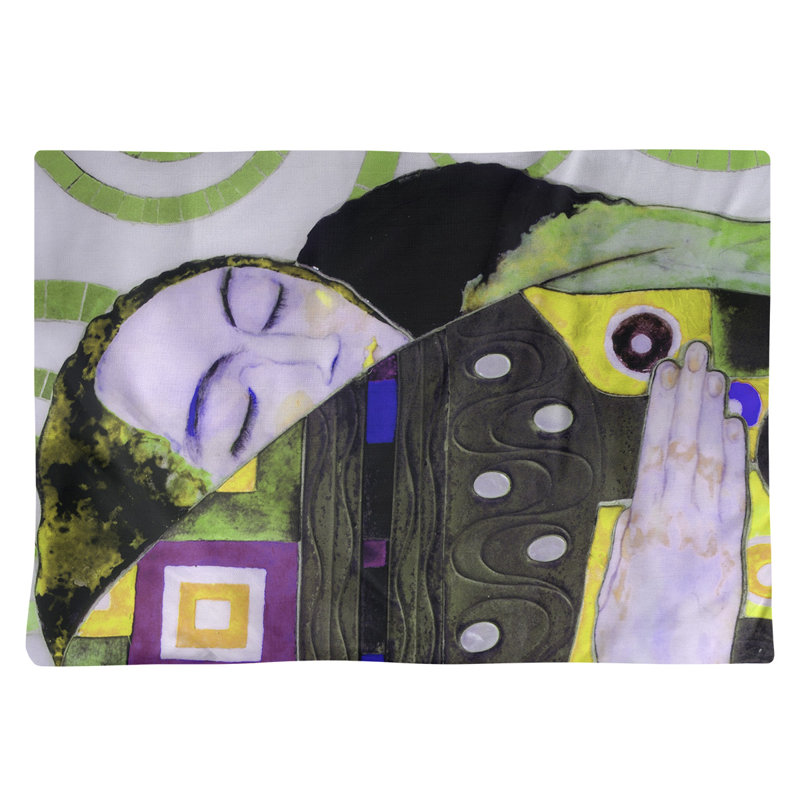 Un récapitulatif de 18 po Gustav Klimt, Jaune / vert, Sergé de coton