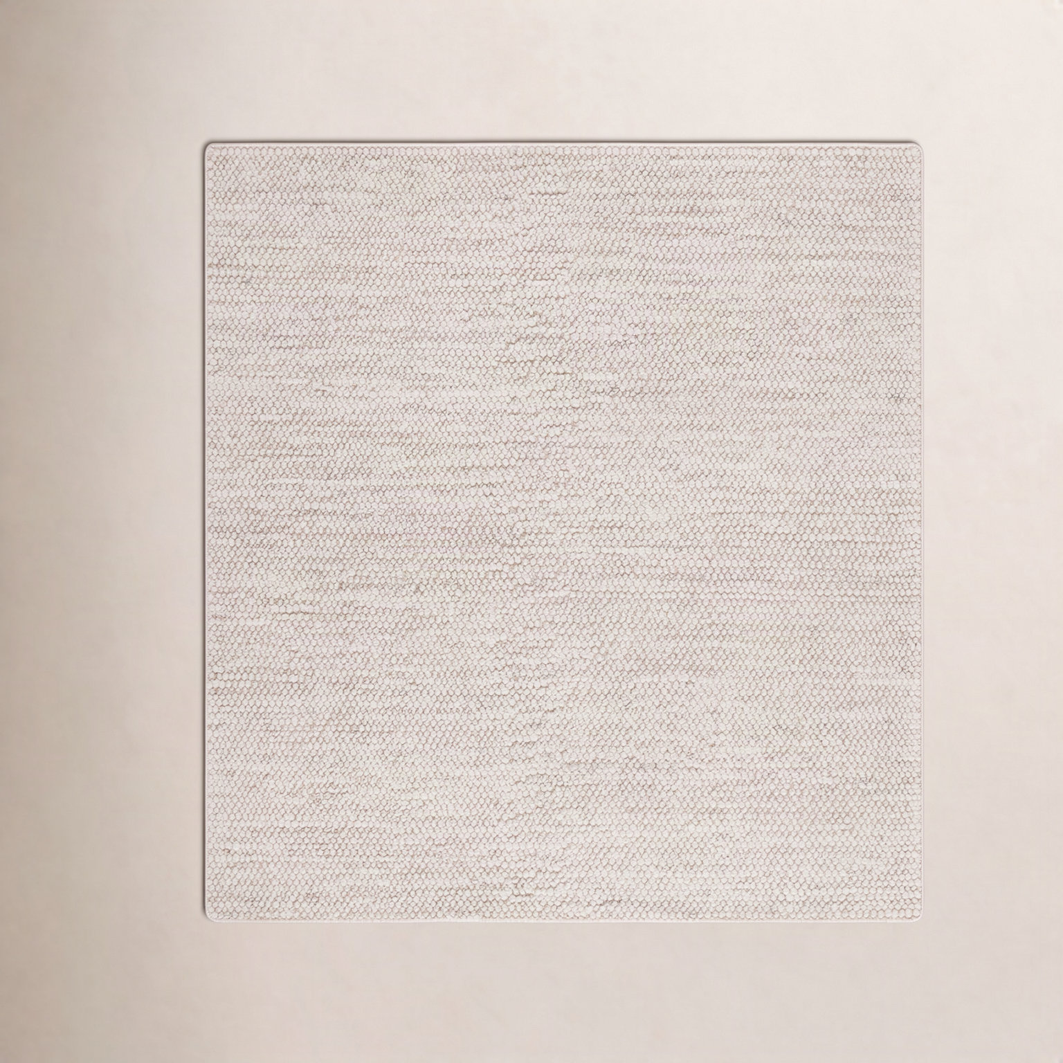 Danie Gray Ivory Hand-Woven Rug, Square 8'
