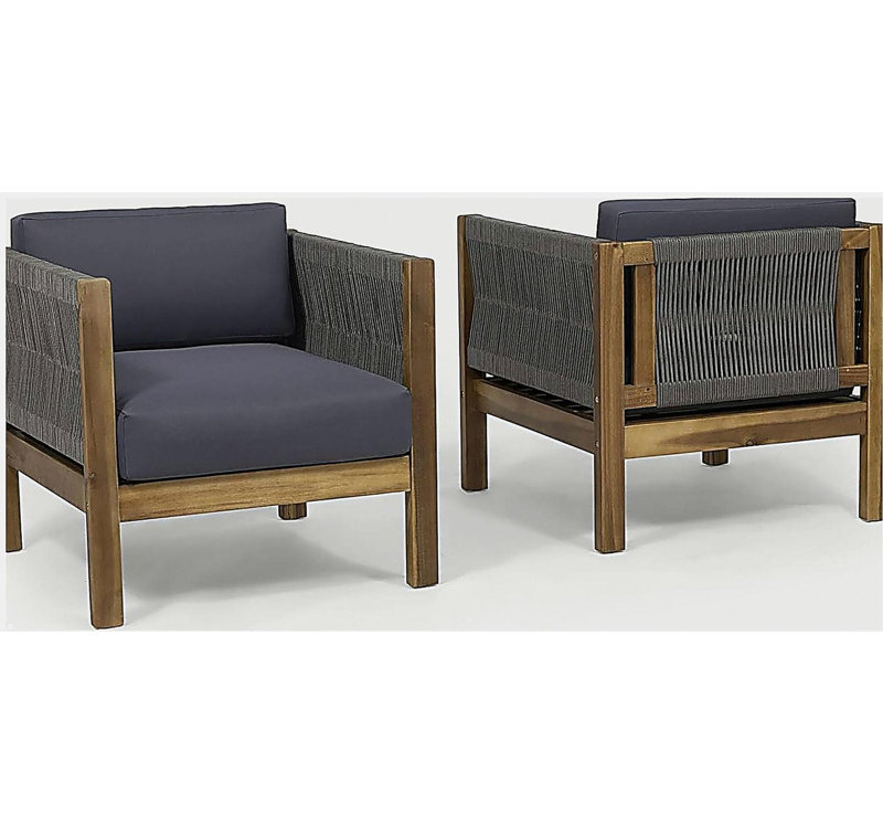 CHAISE CLUB EXTÉRIEURE LAUREL (ensemble de 2)