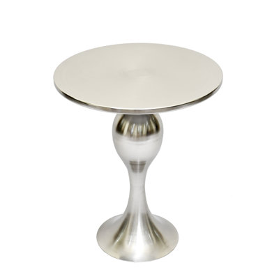 Sculptural  Pedestal Side Table