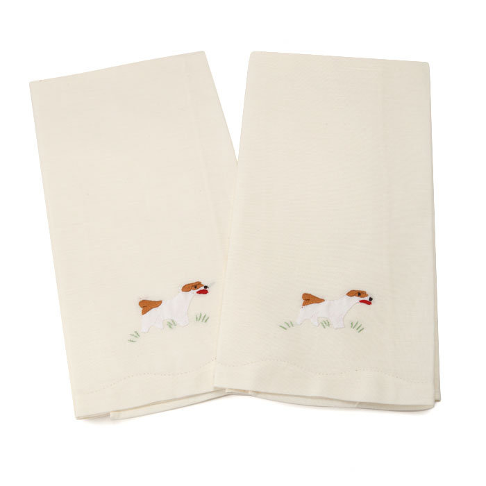 Ensemble de 2 serviettes en lin invité