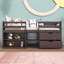 Lit mezzanine 2 tiroirs avec tablettes Efmorfia par Harriet Bee-470914286