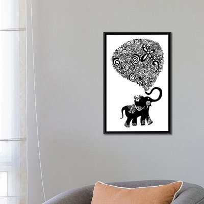 Reproduction d’art giclée sur toile tendue "the Elephant" par Valentina Harper