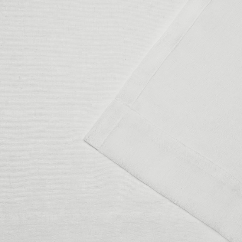 EXCLUSIVE HOME Belgian Sheer Hidden Tab Top Curtain Panel Pair, Snowflake, 50" W x 108" L