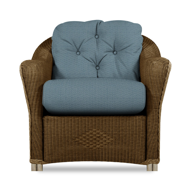 Reflections Outdoor Lounge Chair, Bark, Rollo Linen