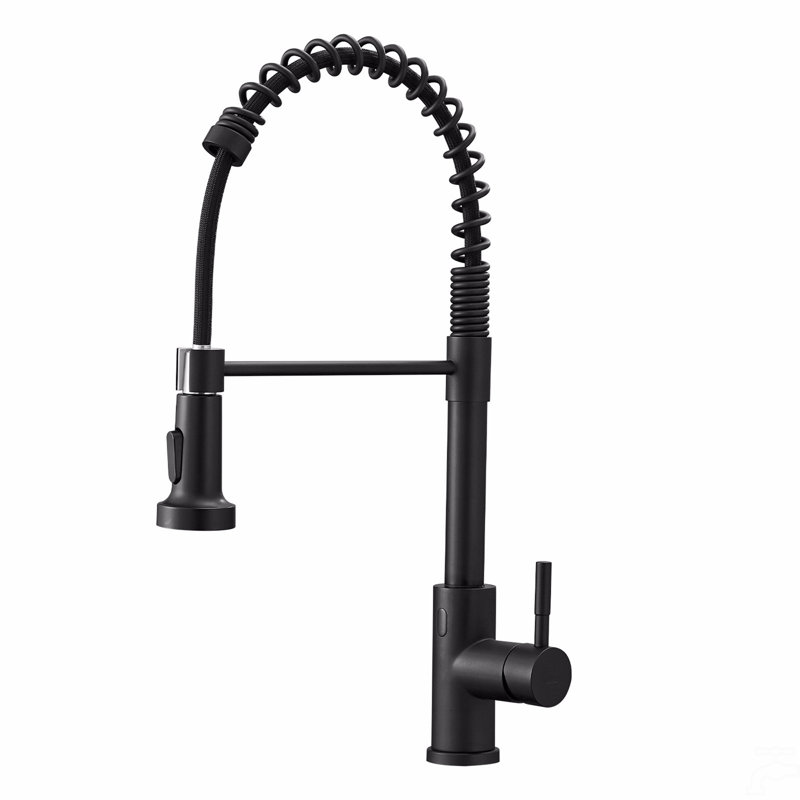 Touchless Kitchen Faucet,Hands Free Automatic Smart Kitchen Faucet Black Smart Kitchen Faucet, Black
