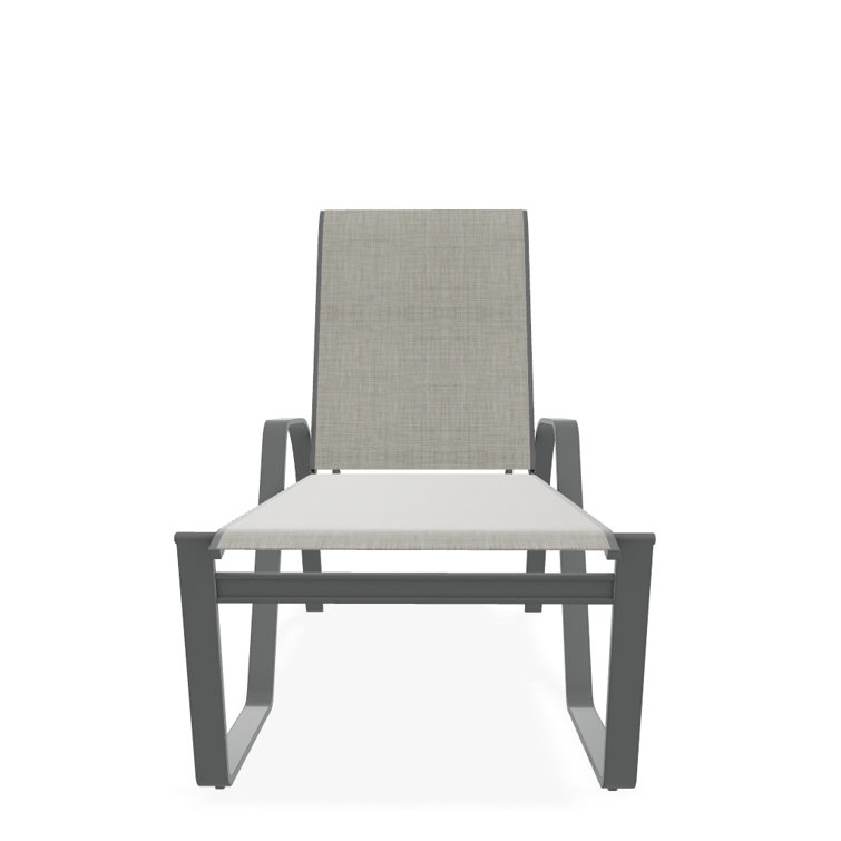 Holna Outdoor Rust-Resistant Metal Chaise Lounge