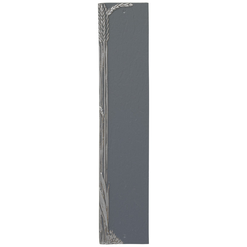 Plaque d'adresse colonne de blé, Oui, Gris / Argent