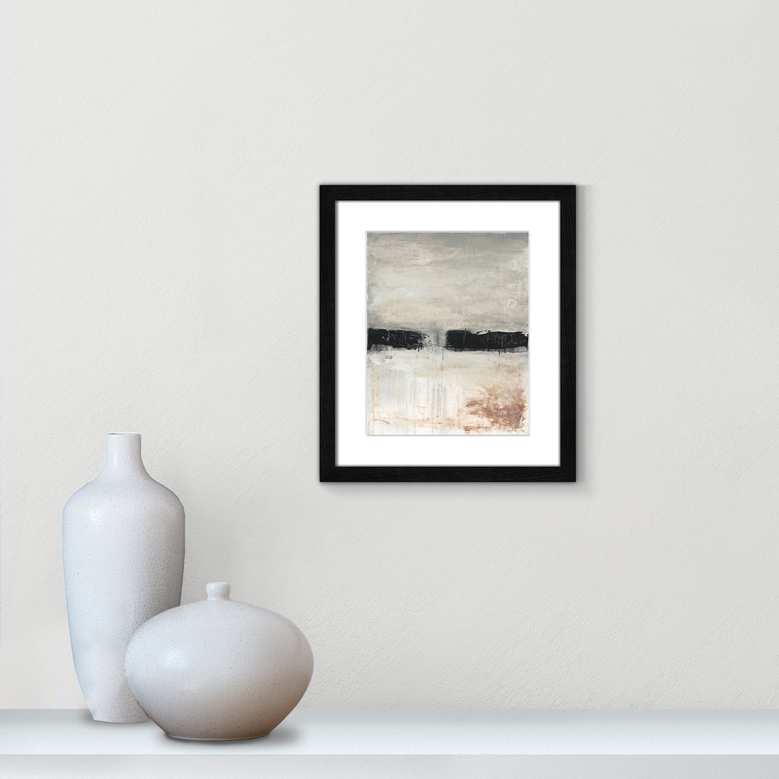Autumn in the Dark Forrest Autumn in the Dark Forest Print, Black Framed, 15" H x 13" W x 0.75" D