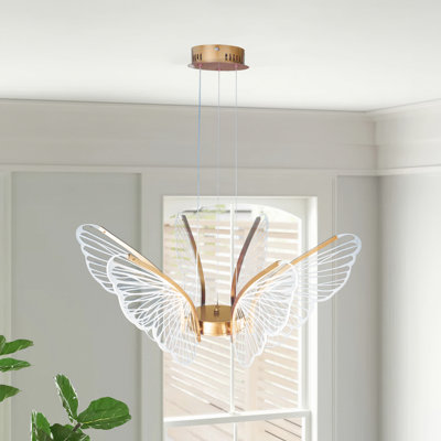 Modern Butterfly Chandelier With Led Light Kit