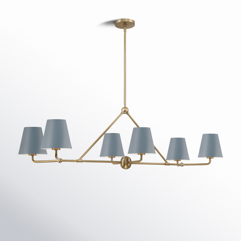 Kinston 6-Light Chandelier, Bleu